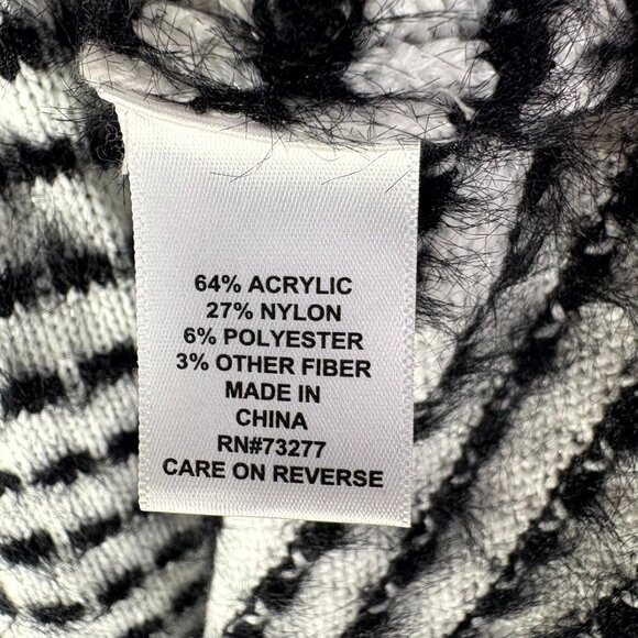 Elle Black White Knit Sweater - Picture 4 of 5